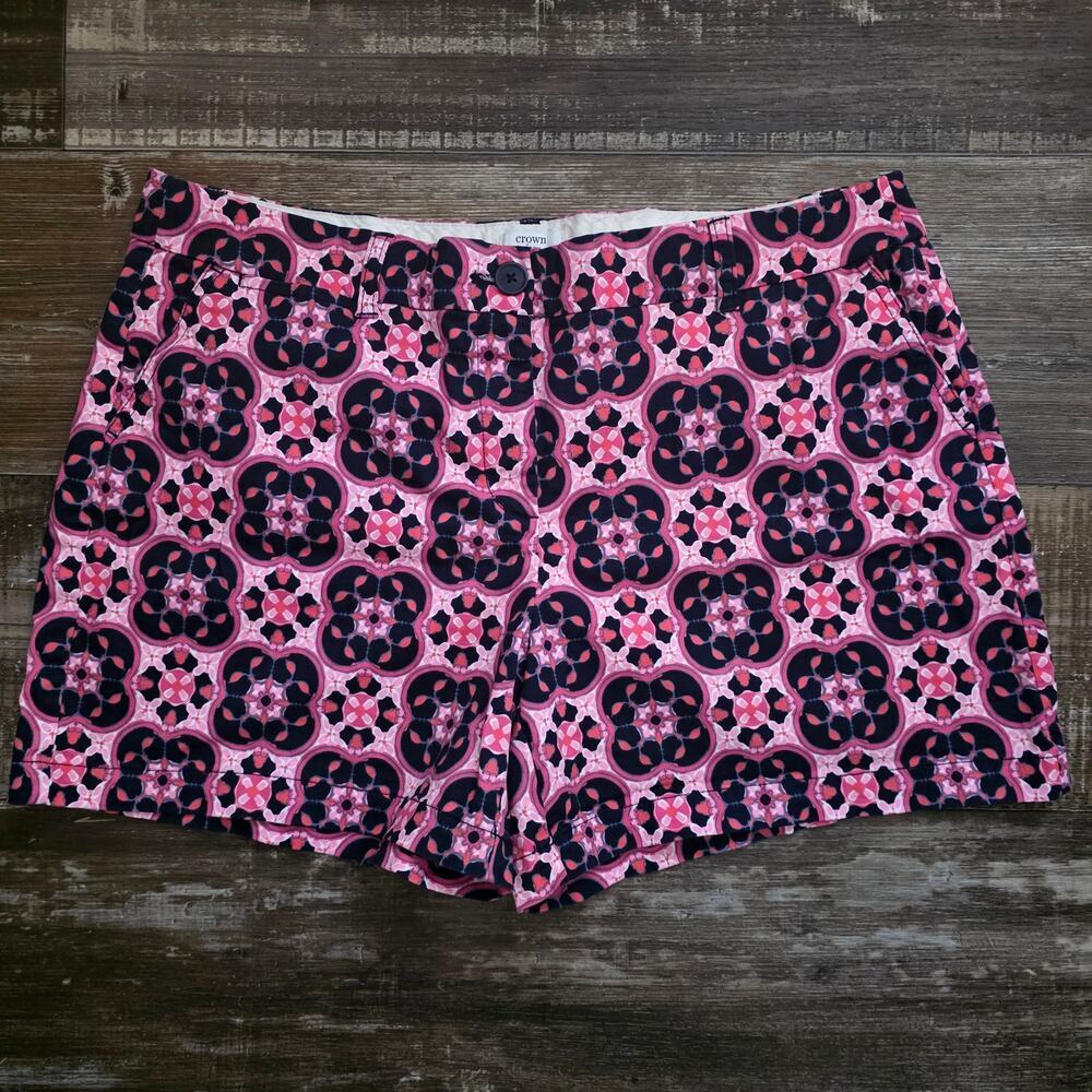Crown & Ivy Colorful Vivid Preppy Chino Shorts Size 16